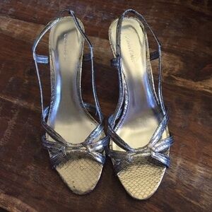 Calvin Klein Silver Strappy heels